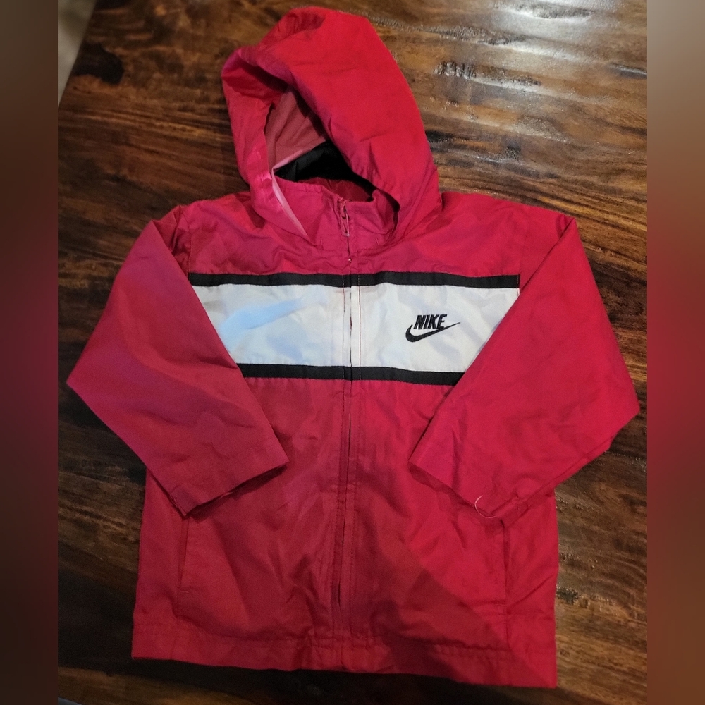 NIKE RED FULL ZIP JACKET SZ 3T EXCELLENT CONDITION
